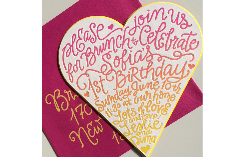 Design: I Do Invitations by Sue Coe Designs; printed letterpress by Kallemyn Press